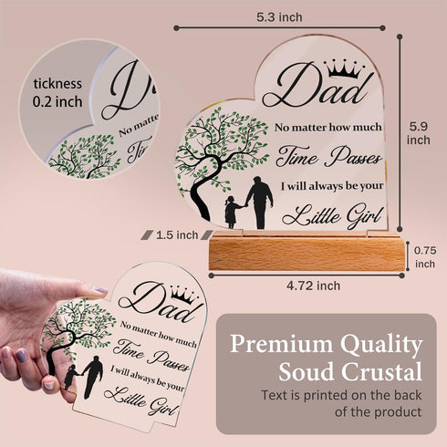 Personalized Acrylic Plaque Perfect Dad Gifts for Birthdays  Holidays